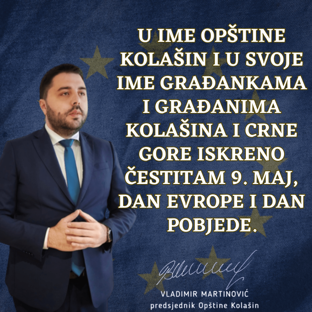 Martinović uputio čestitku povodom Dana Evrope
